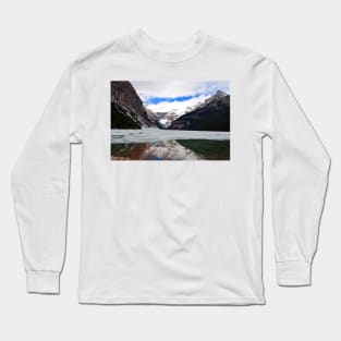 Lake Louise Victoria Glacier Alberta Canada Long Sleeve T-Shirt